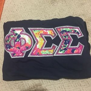 Size XL “Lily Pulitzer” Stitched Sorority Shirt